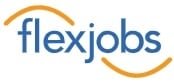 Flexjobs white logo